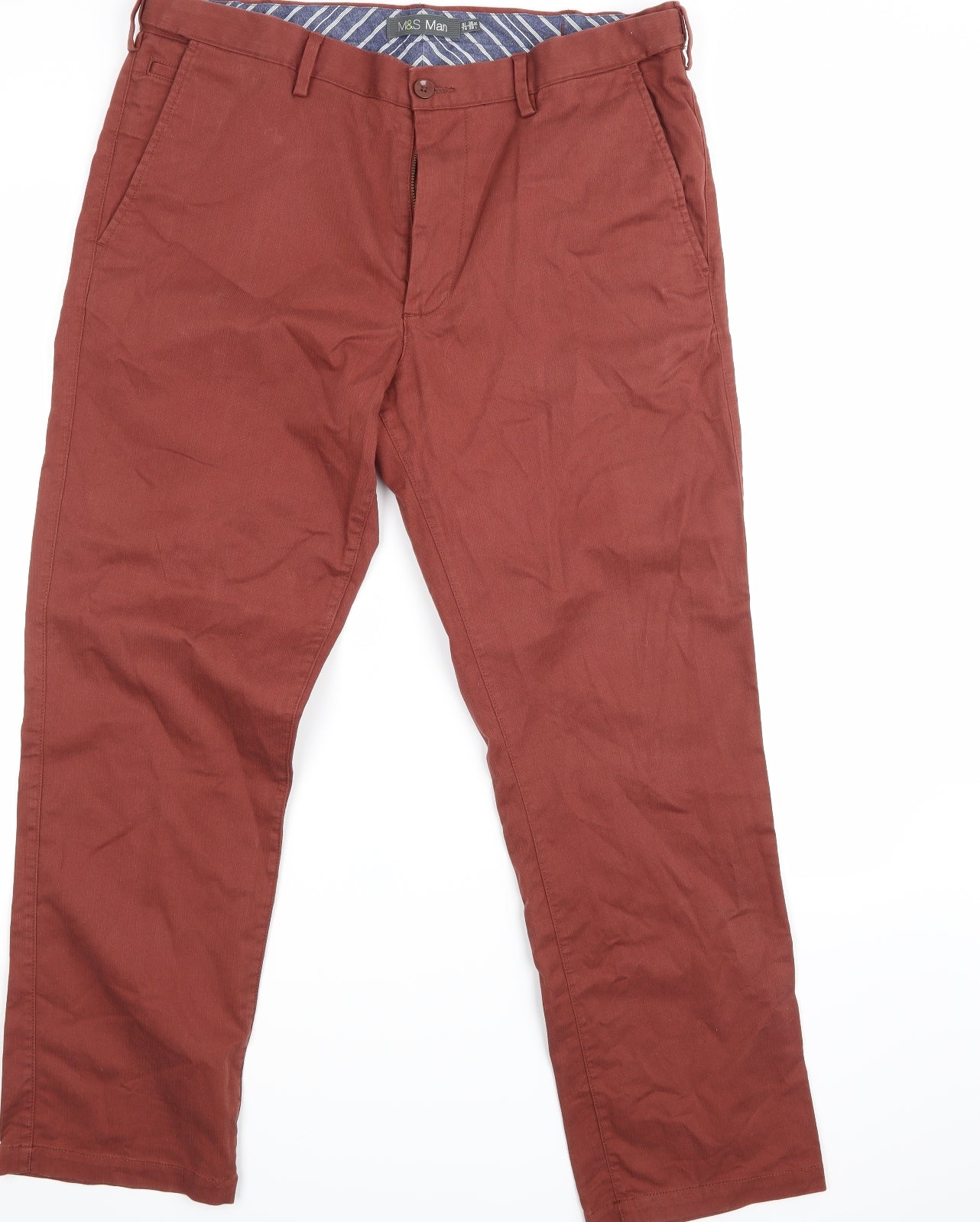 Marks and Spencer Mens Orange   Straight Jeans Size 36 L28 in