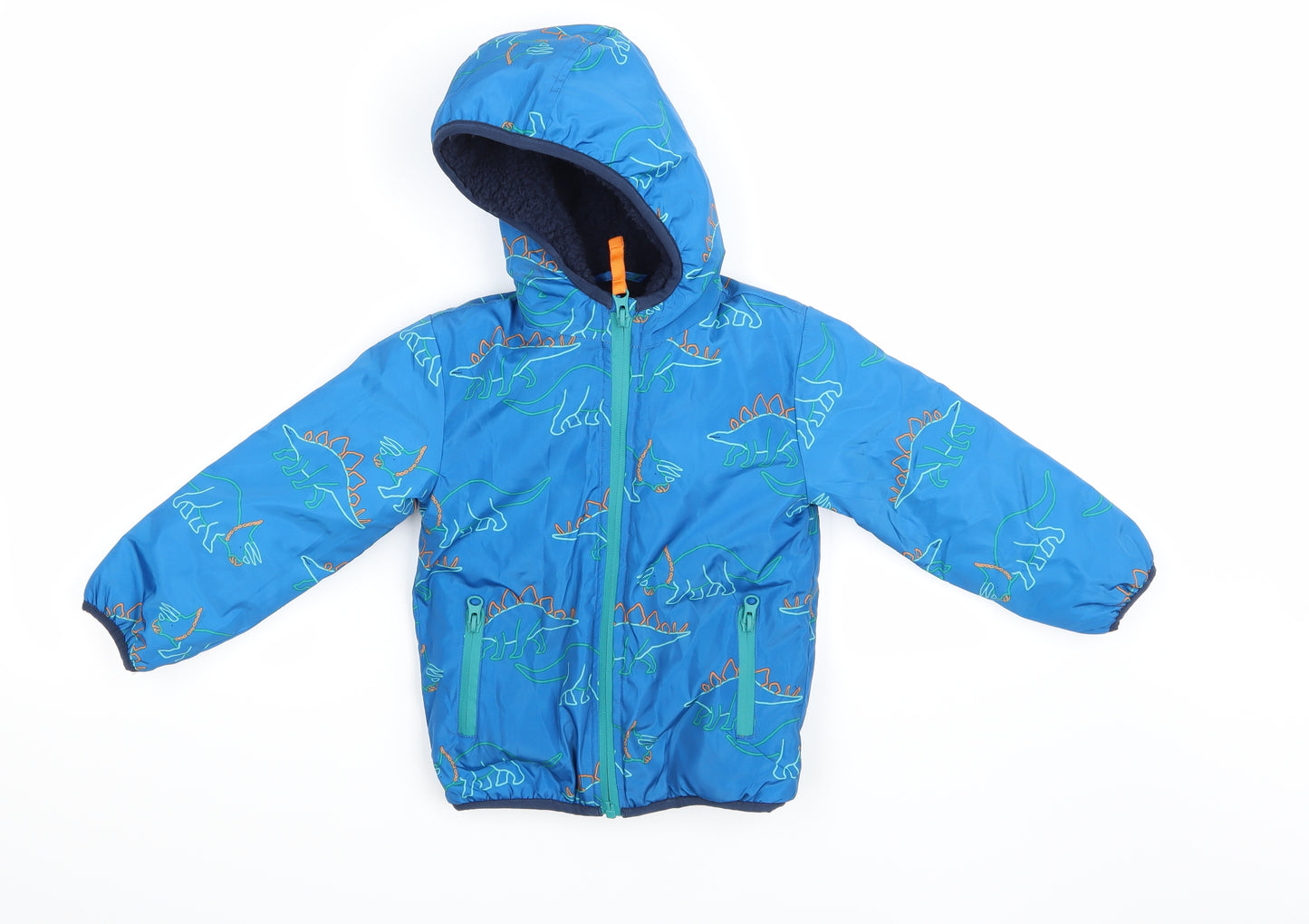 Marks and Spencer Boys Blue   Basic Coat Jacket Size 2-3 Years