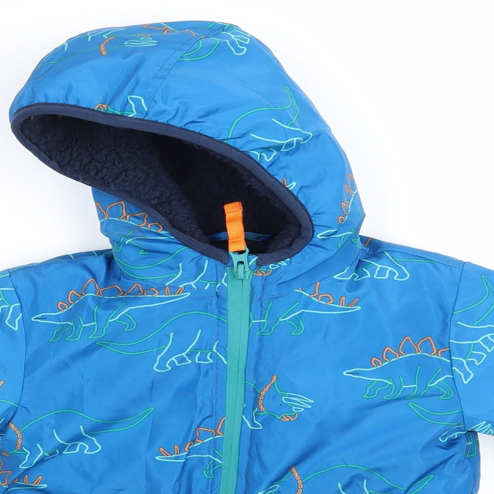 Marks and Spencer Boys Blue   Basic Coat Jacket Size 2-3 Years