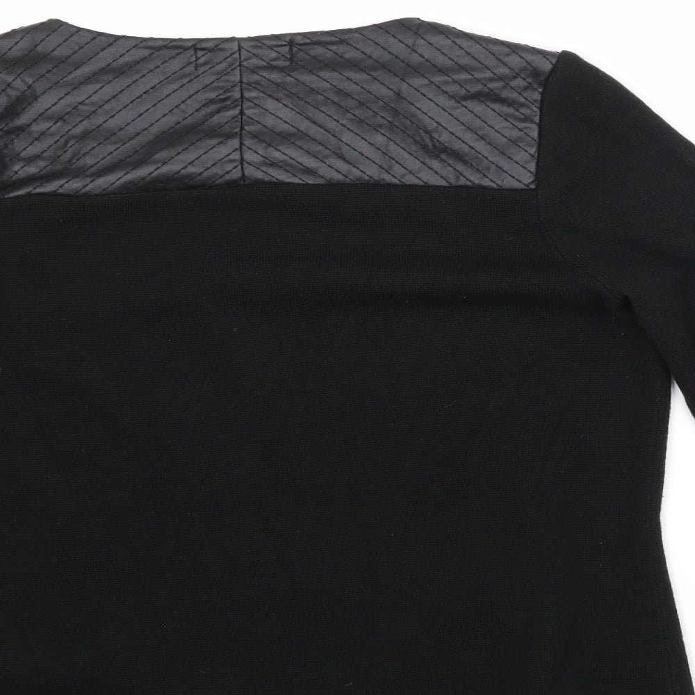 Marks and Spencer Womens Black   Full Zip Jumper Size 16