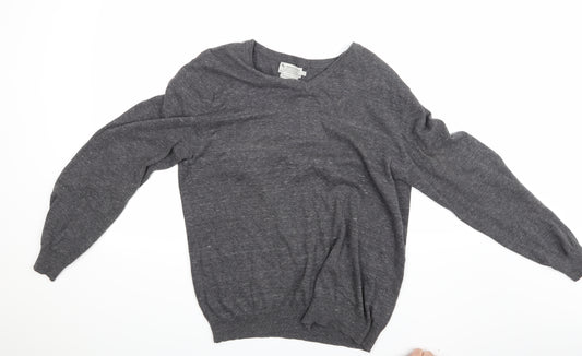 Front view of Tu men’s grey jumper, size L