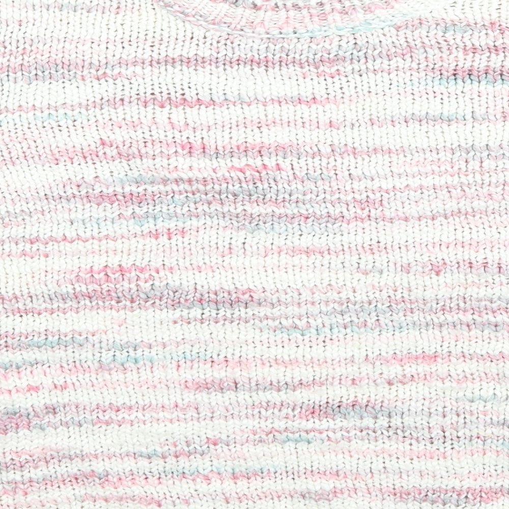 F&F Womens Pink Striped  Pullover Jumper Size 12
