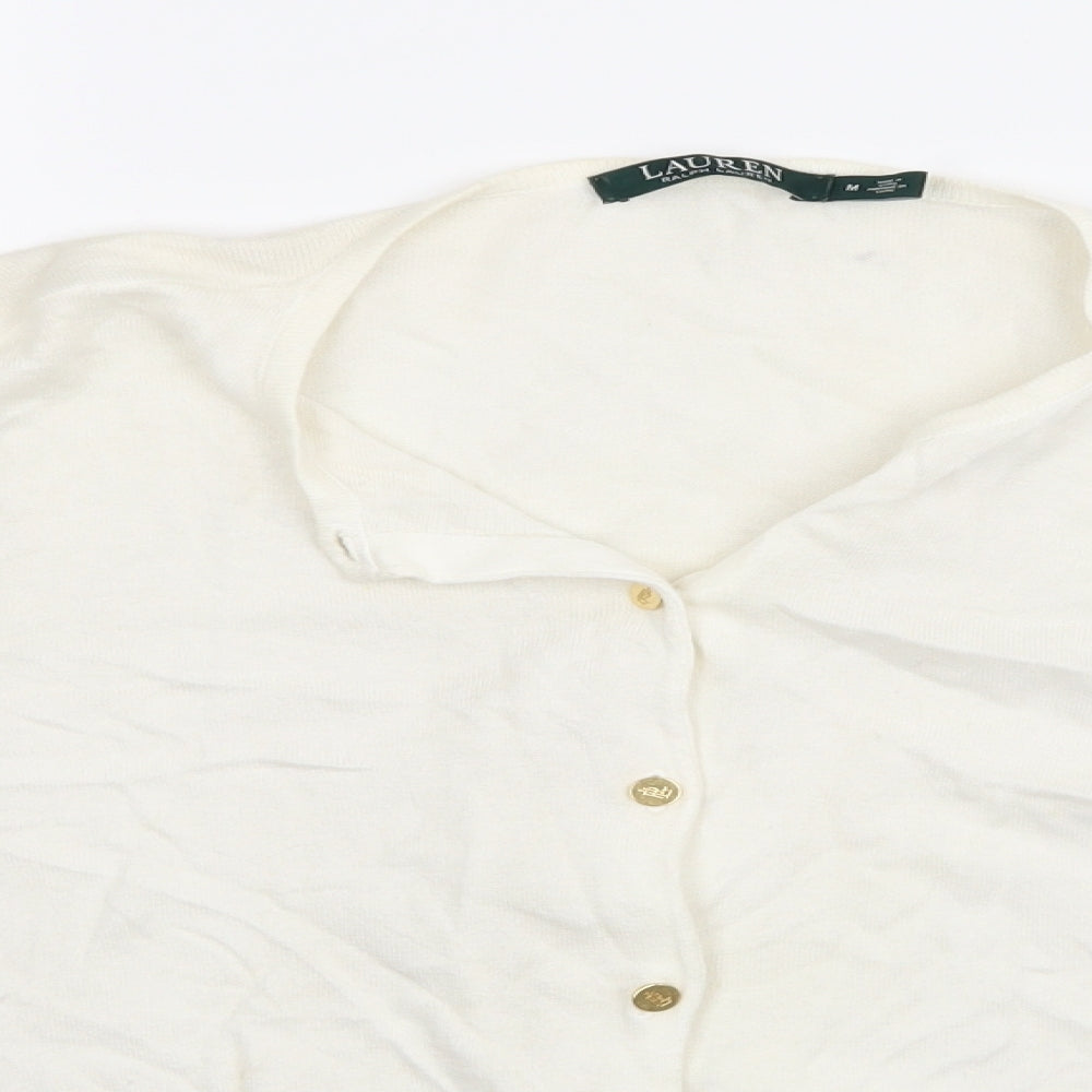 Lauren Ralph Lauren Womens White   Cardigan Jumper Size 10