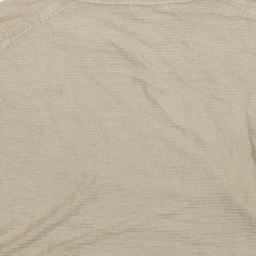 Jaqueline deYong Womens Beige Striped  Pullover Jumper Size 6