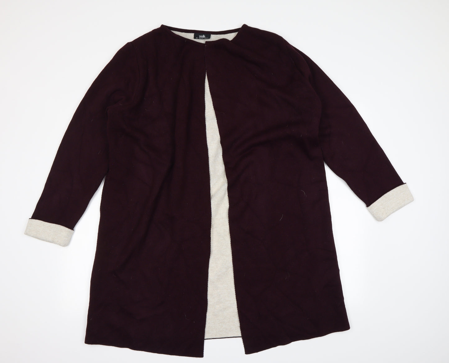 Wallis  Mens Purple   Cardigan Jumper Size L