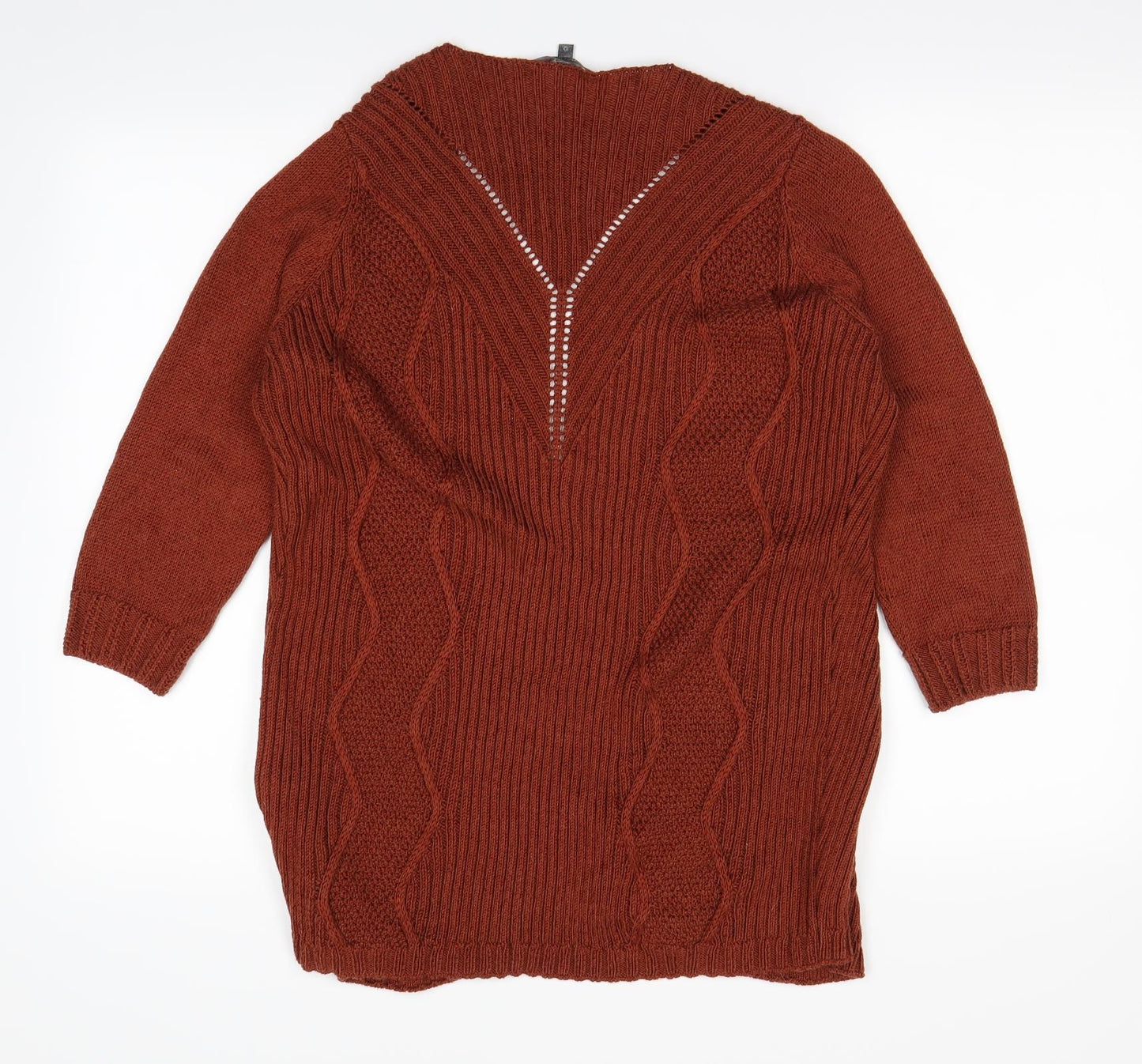 M&S  Womens Brown   Cardigan Jumper Size 12