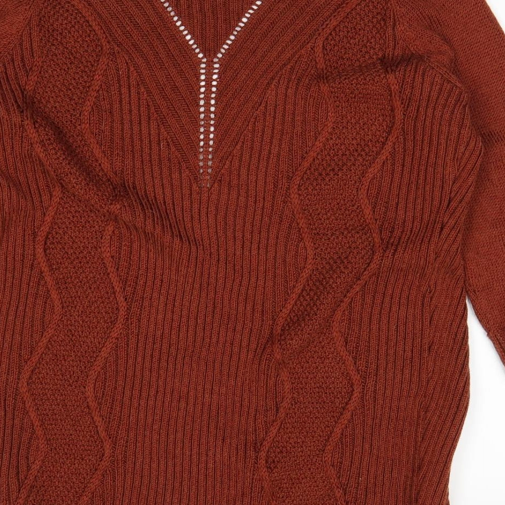 M&S  Womens Brown   Cardigan Jumper Size 12