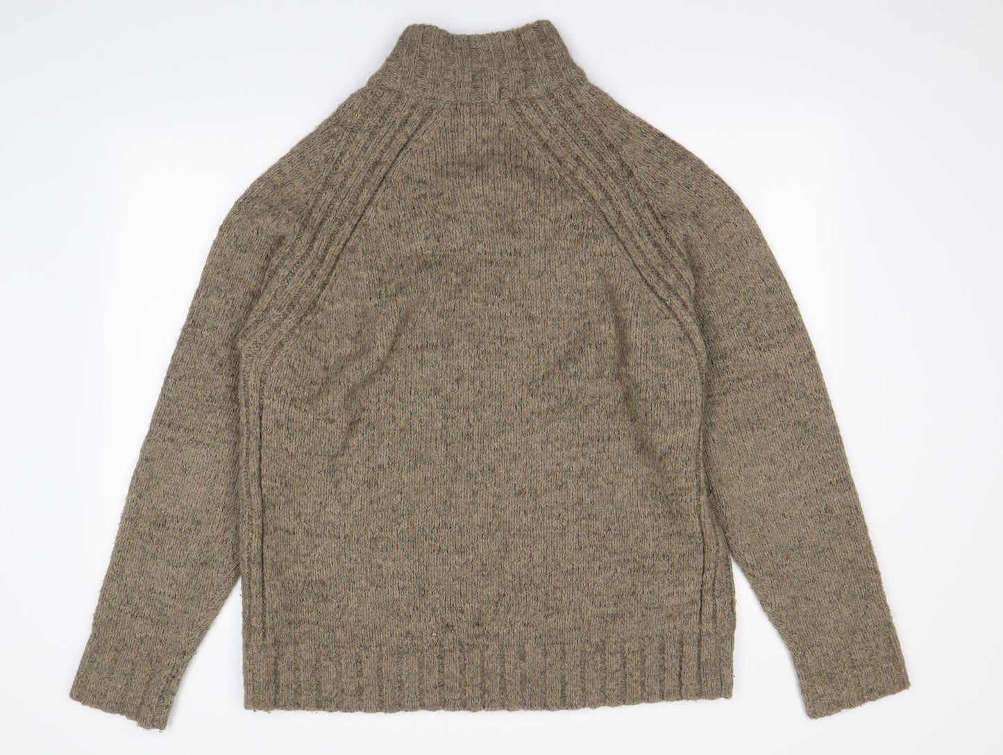 M&S  Mens Beige   Henley Jumper Size L