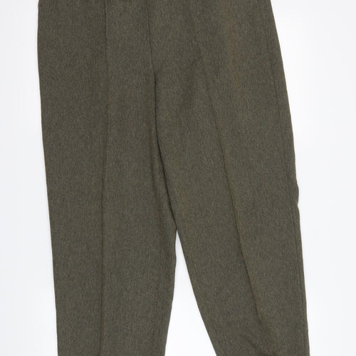 BM Womens Green   Dress Pants Trousers Size 16 L22 in