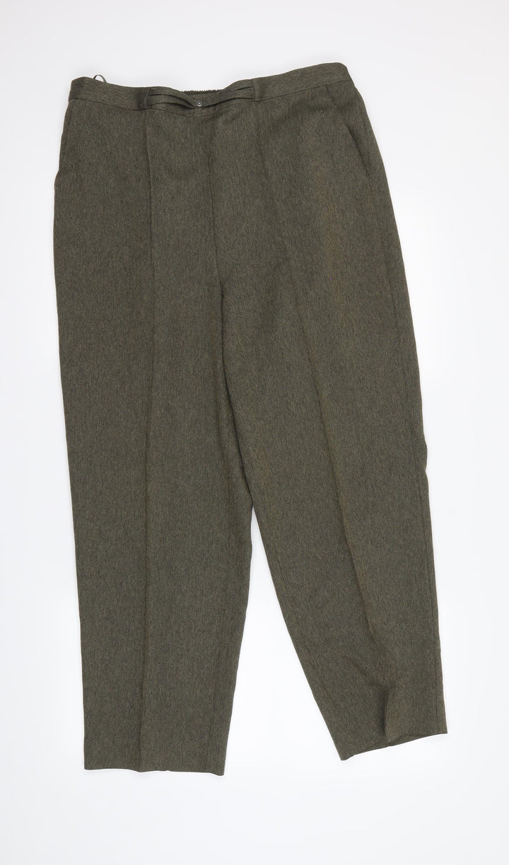 BM Womens Green Dress Pants Trousers Size 16 L22 in