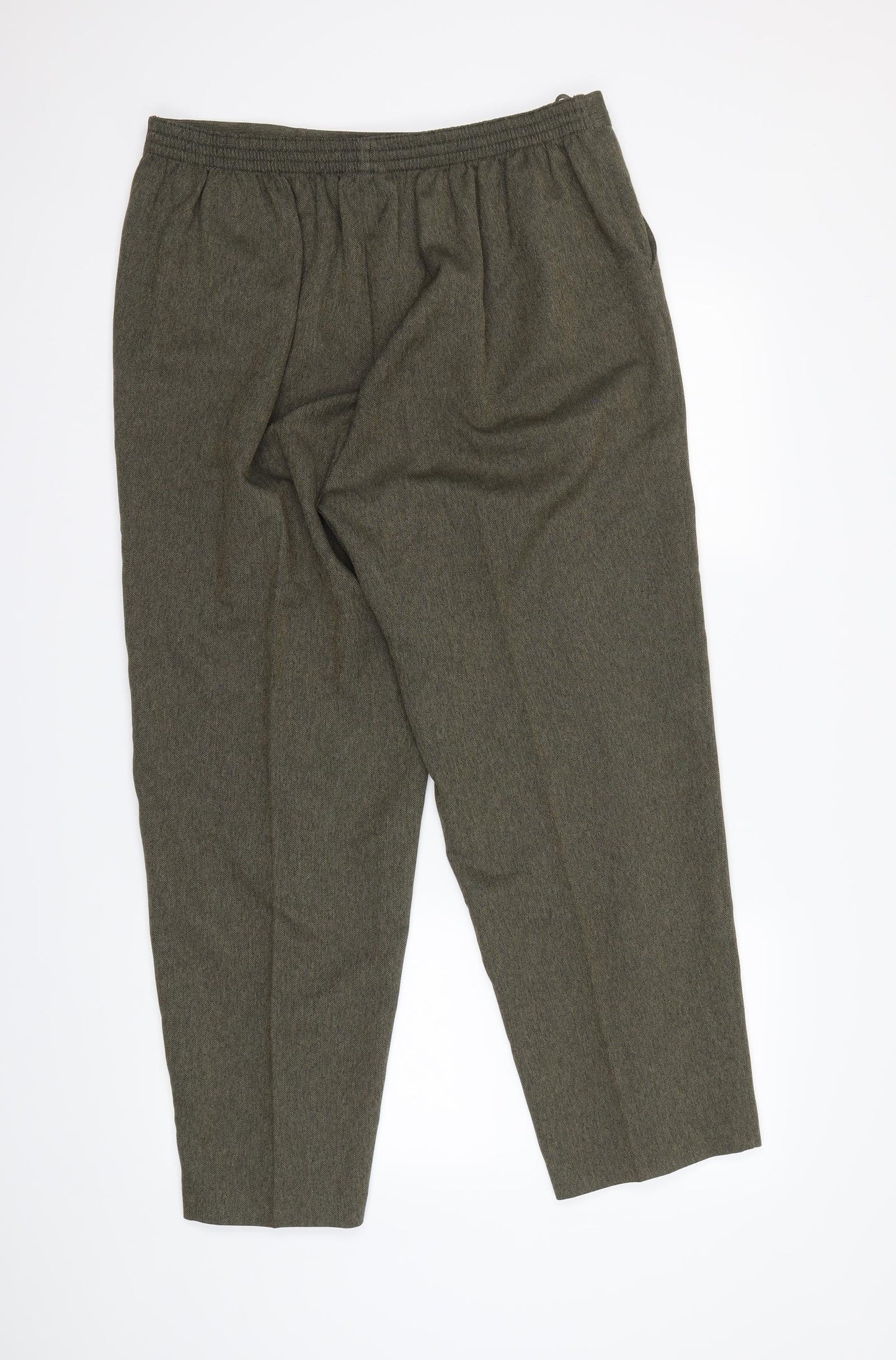 BM Womens Green   Dress Pants Trousers Size 16 L22 in