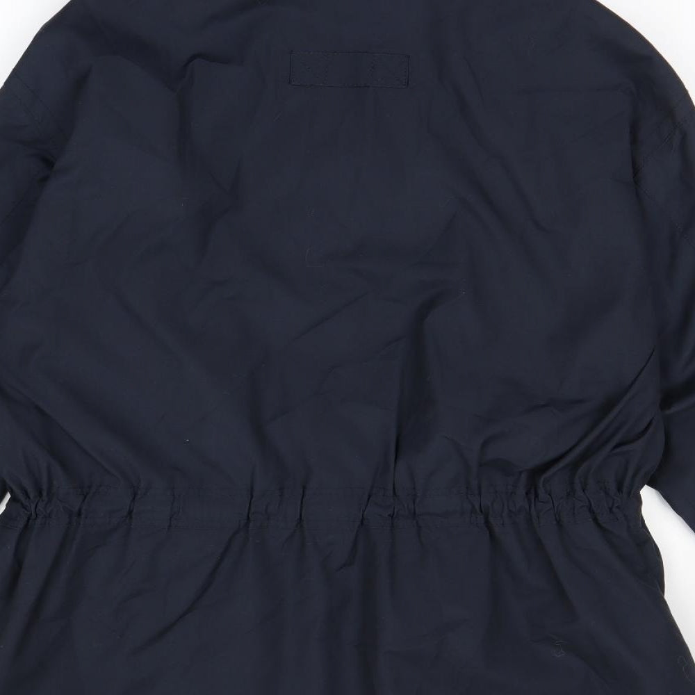 BHS Mens Blue   Overcoat Coat Size L