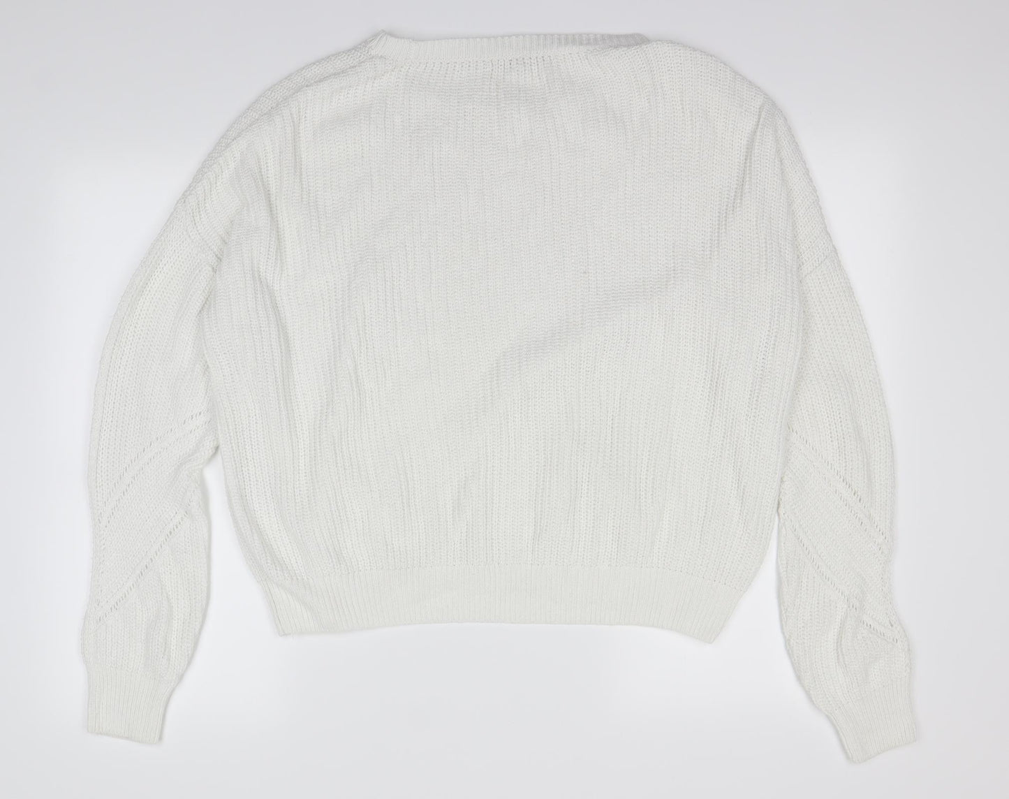 M&S  Womens Ivory   Pullover Jumper Size M