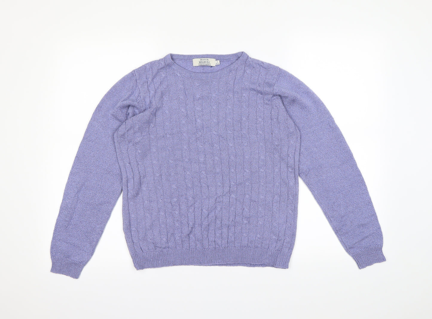 Honor Milburn Womens Purple   Pullover Sweatshirt Size 10