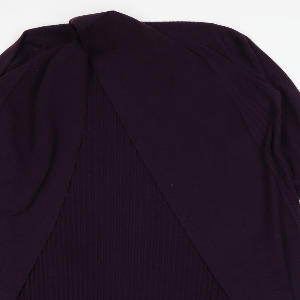 M&S  Womens Purple   Cardigan Jumper Size 16
