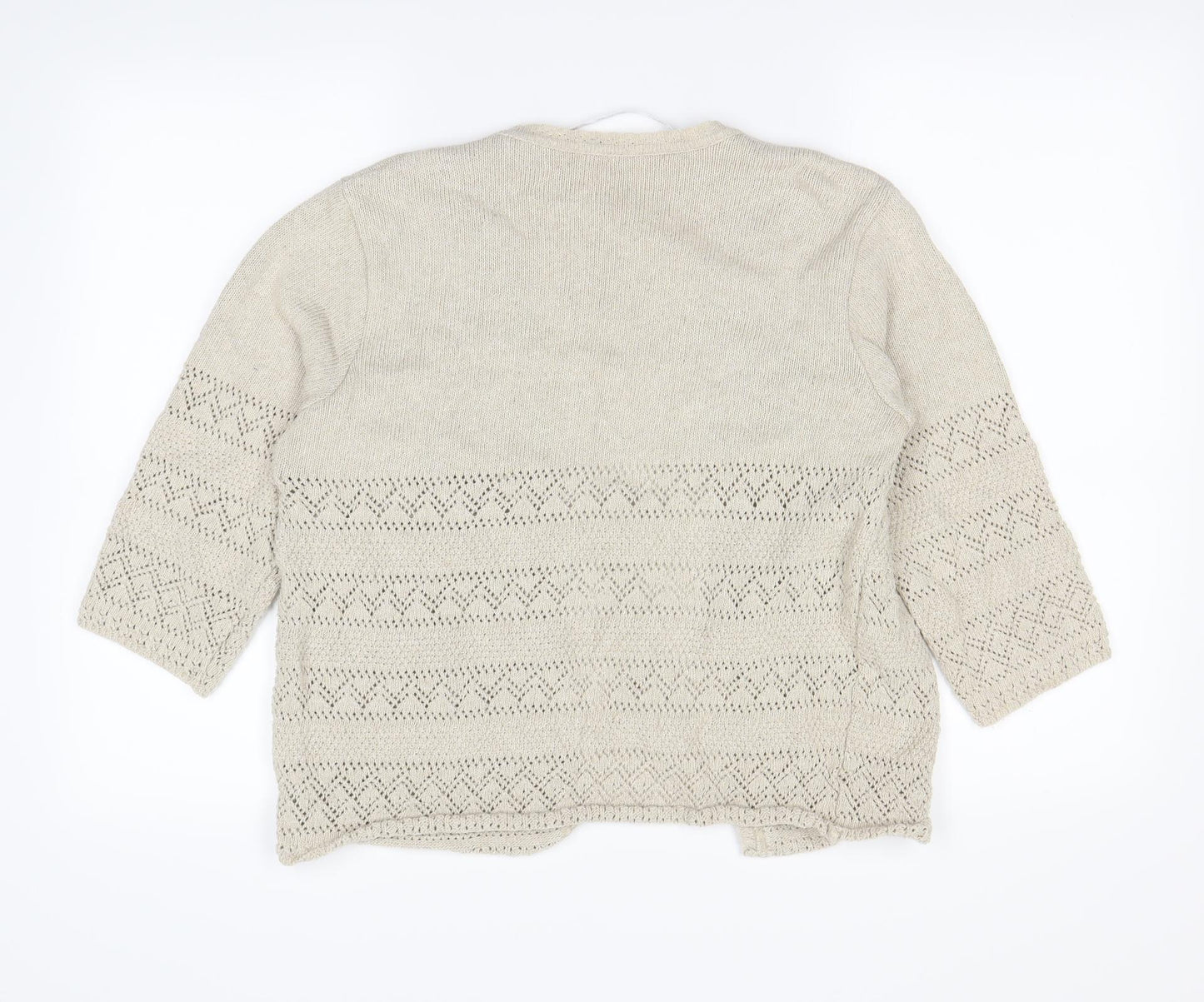 Berketex Womens Beige   Cardigan Jumper Size 10