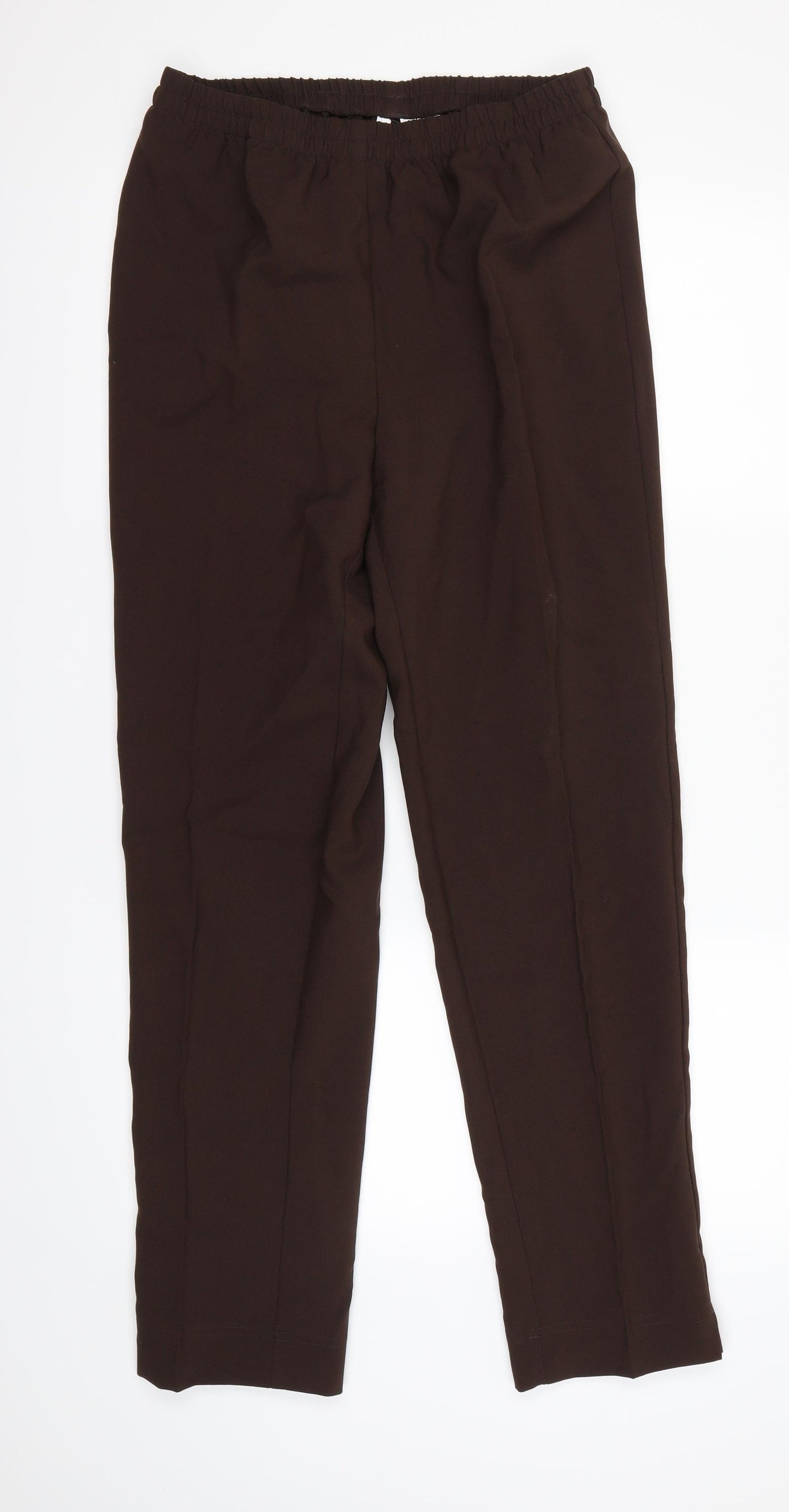 Preworn Womens Brown   Dress Pants Trousers Size S L28 in