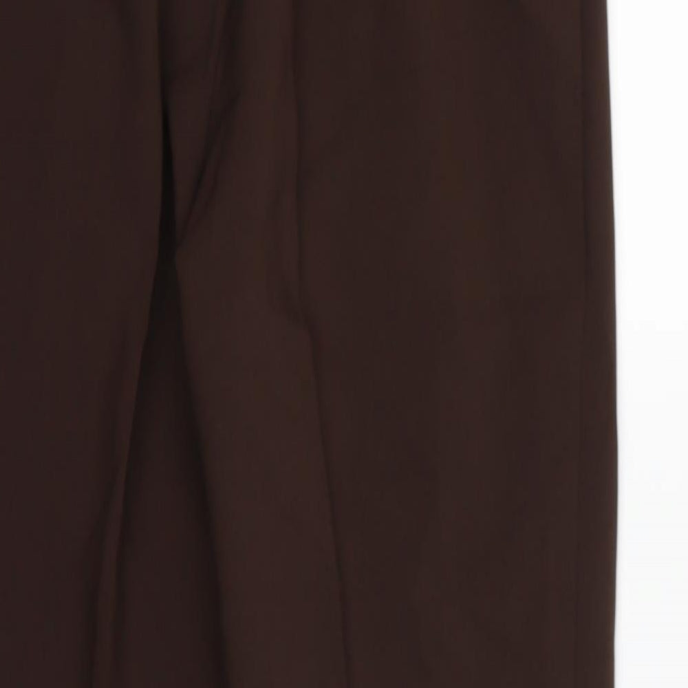Preworn Womens Brown   Dress Pants Trousers Size S L28 in