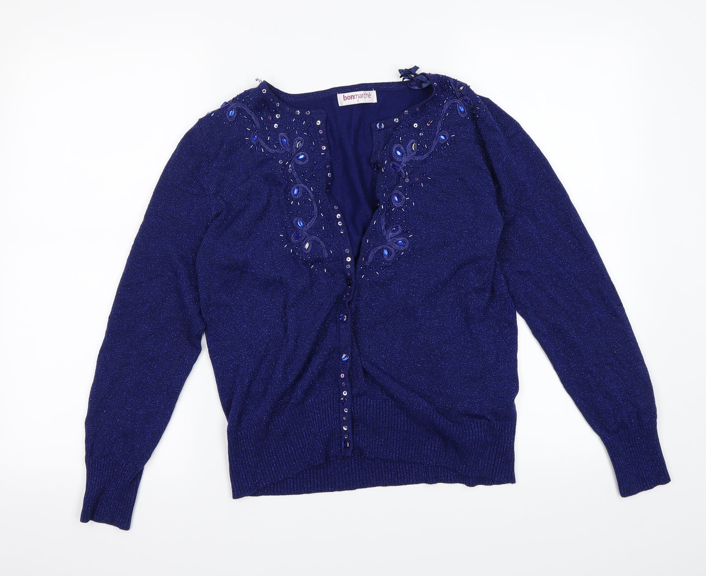 Bonmarché Womens Blue   Cardigan Jumper Size S
