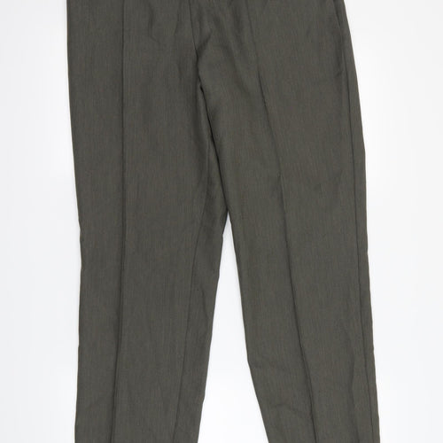 M&S  Womens Brown   Dress Pants Trousers Size 14 L29 in