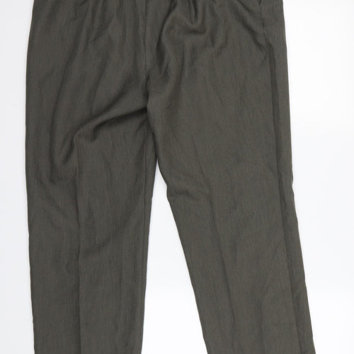M&S  Womens Brown   Dress Pants Trousers Size 14 L29 in