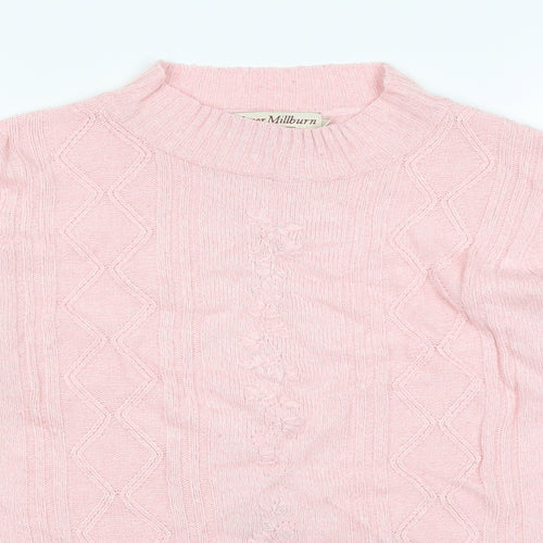 HONOUR MILLBURN Womens Pink   Pullover Sweatshirt Size 10