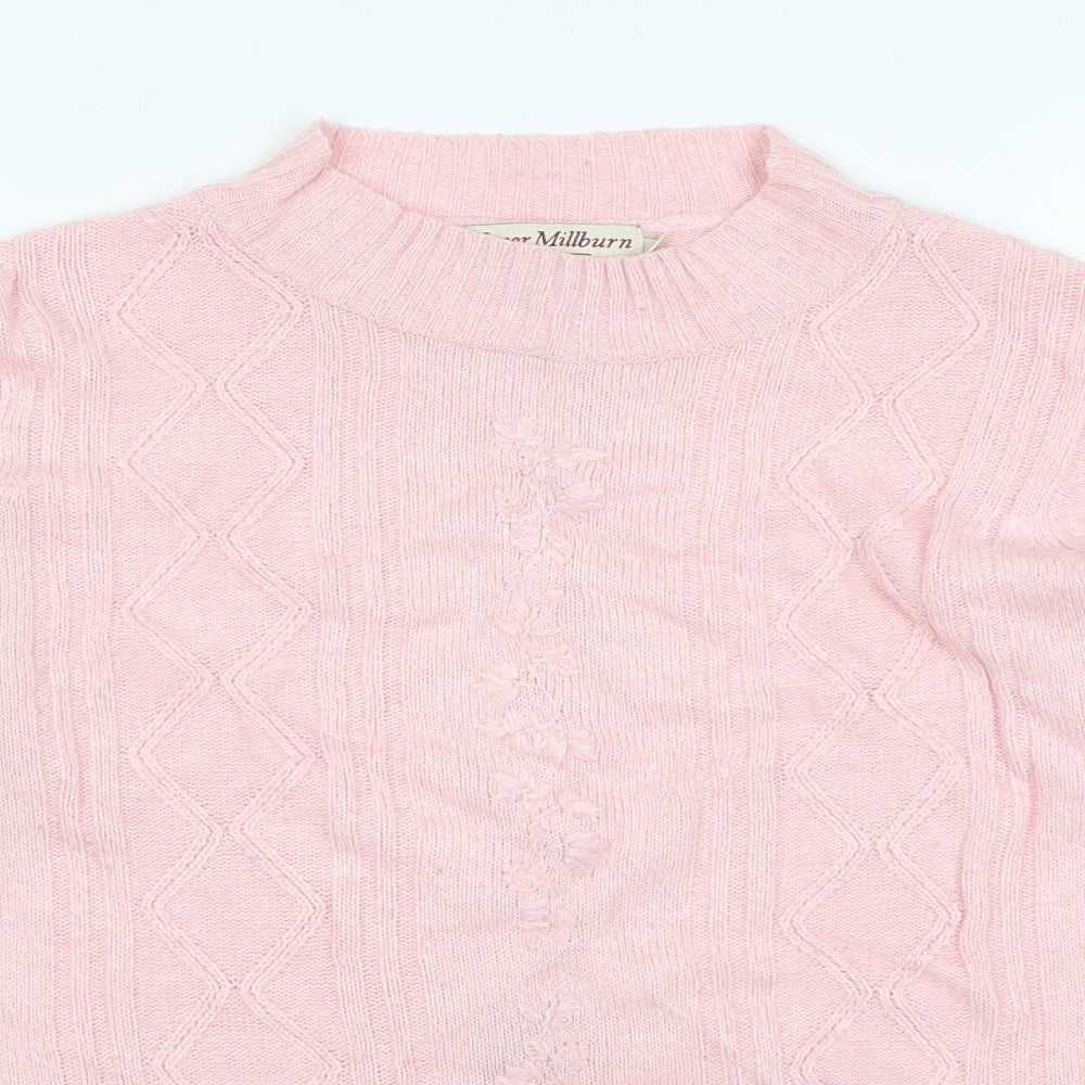 HONOUR MILLBURN Womens Pink   Pullover Sweatshirt Size 10