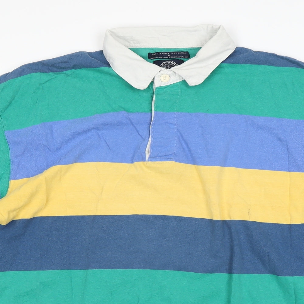 DOCKERS Womens Multicoloured Striped  Basic Casual Size M