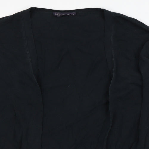 M&S Womens Black   Cardigan Jumper Size 12