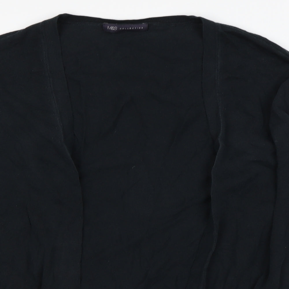M&S Womens Black   Cardigan Jumper Size 12