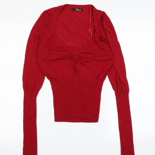Jane Norman Womens Red   Basic T-Shirt Size 8