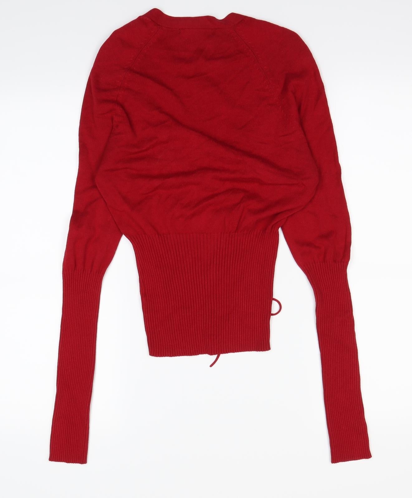 Jane Norman Womens Red   Basic T-Shirt Size 8