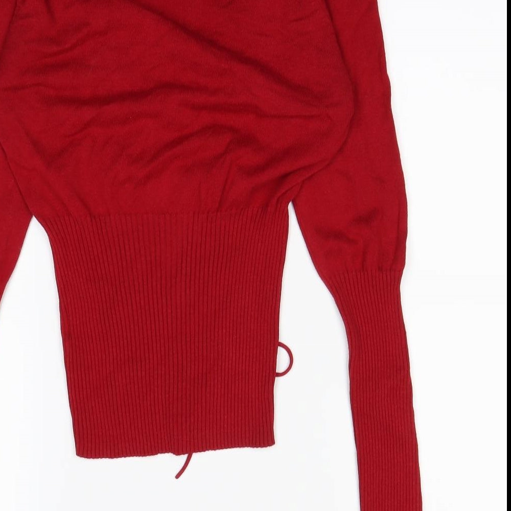 Jane Norman Womens Red   Basic T-Shirt Size 8