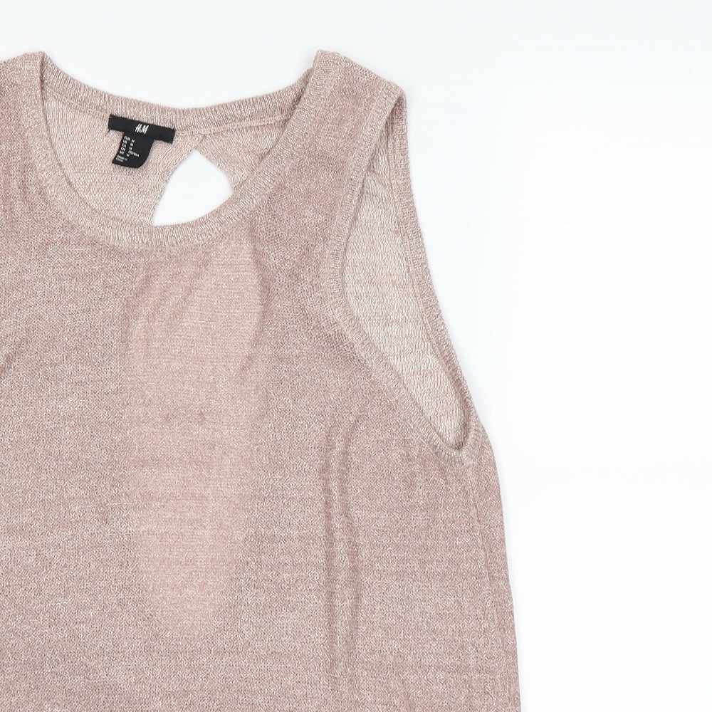 H&M  Womens Pink   Basic Tank Size M