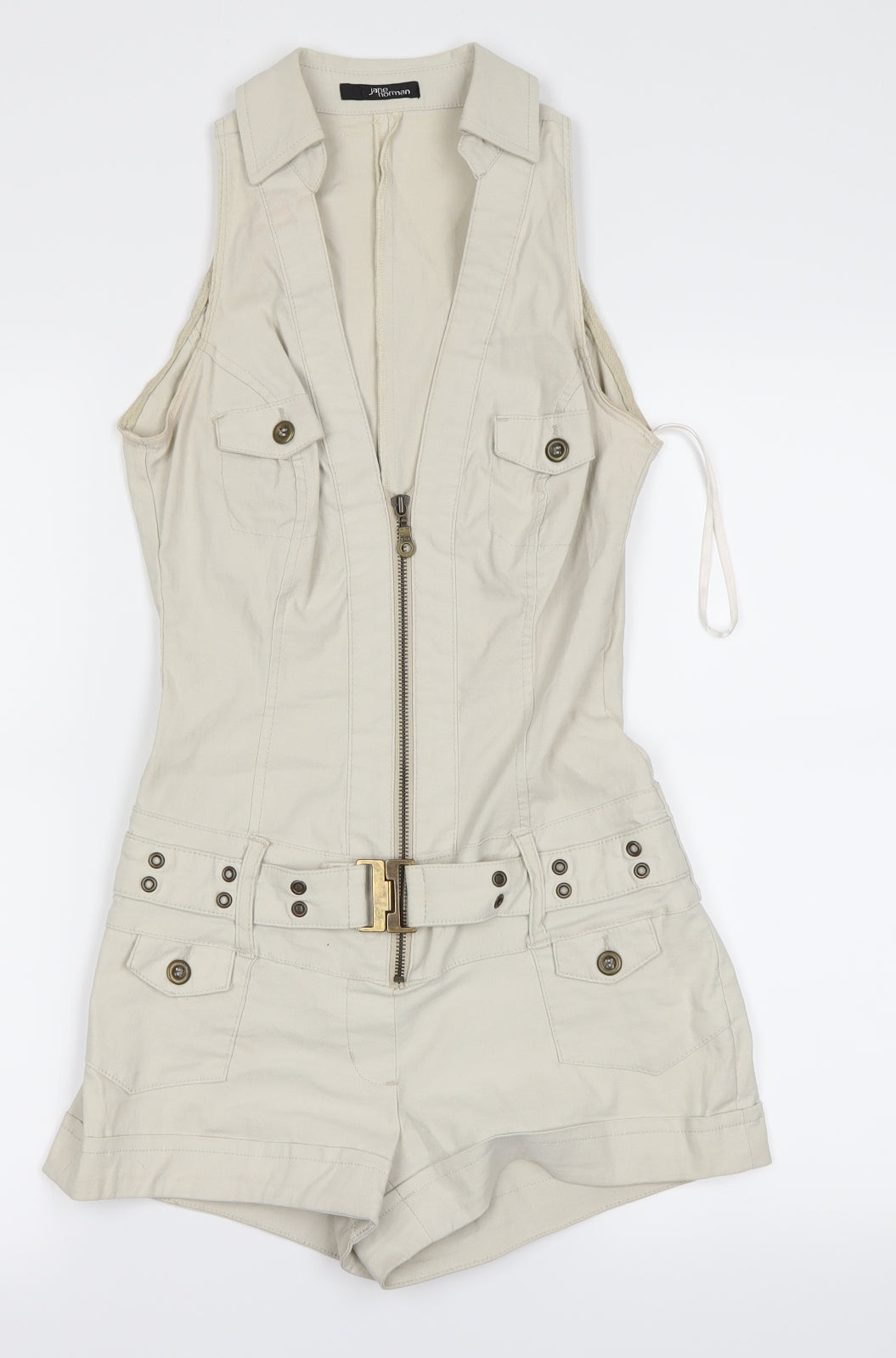 Jane Norman Womens Beige   Playsuit One-Piece Size 10