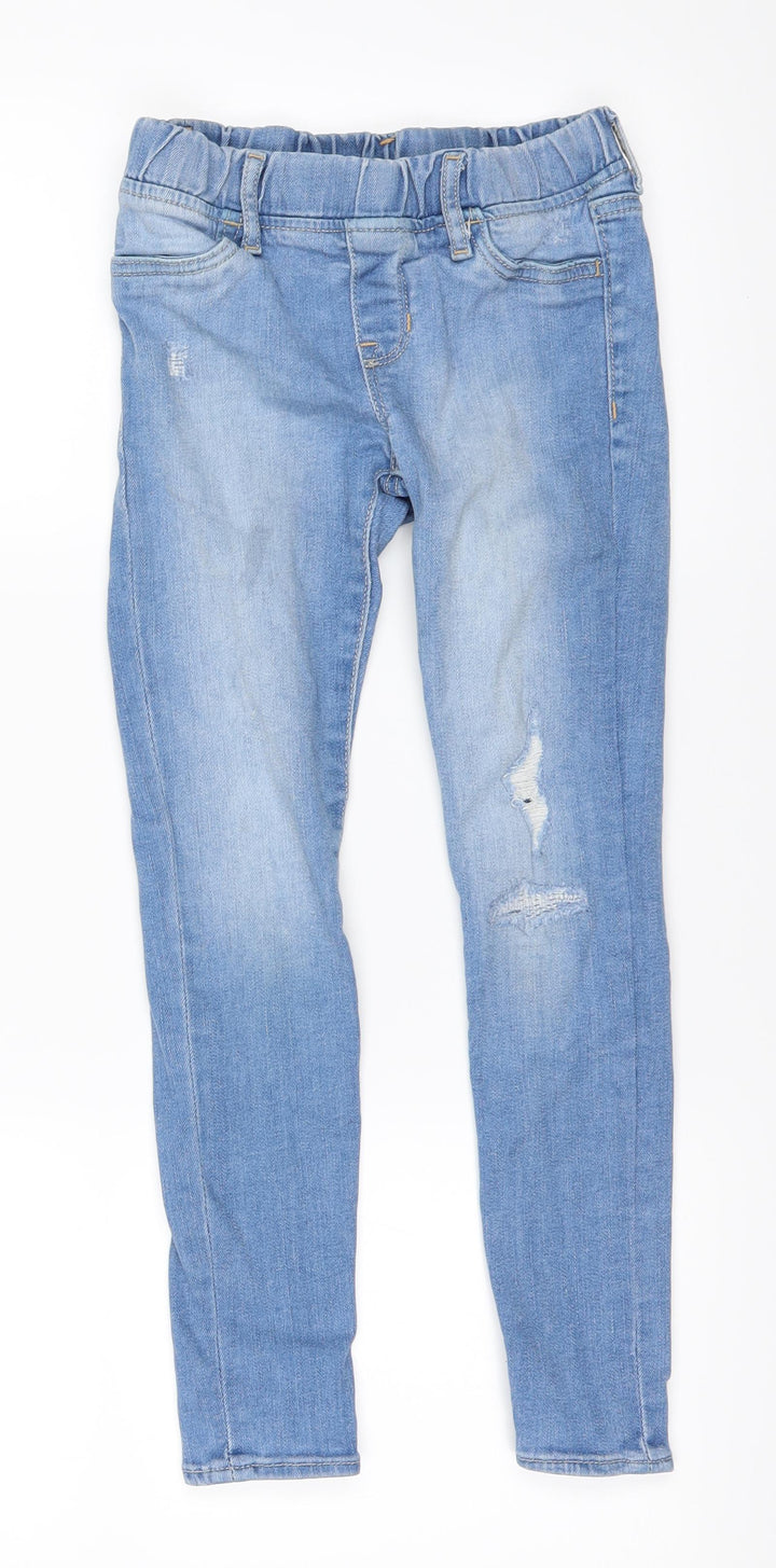 Preworn Womens Blue   Straight Jeans Size 8 L22 in