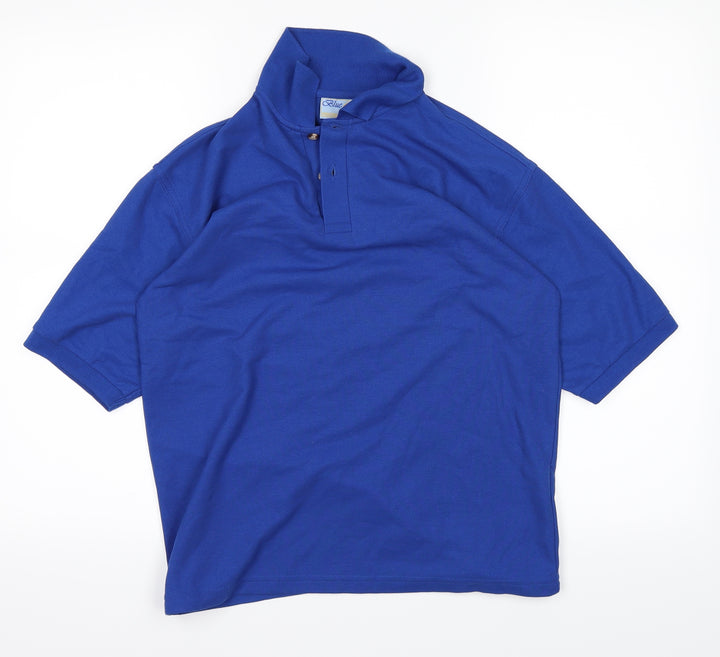 BLUE MAE Boys Blue Basic Polo Size 13 Years
