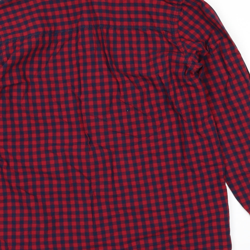 H&M Girls Red   Basic Button-Up Size 12-13 Years