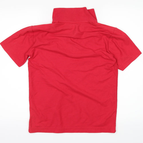 woodbank Boys Red   Basic Polo Size 13 Years