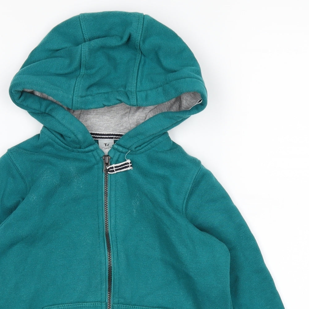 TU Boys Green   Full Zip Hoodie Size 2-3 Years