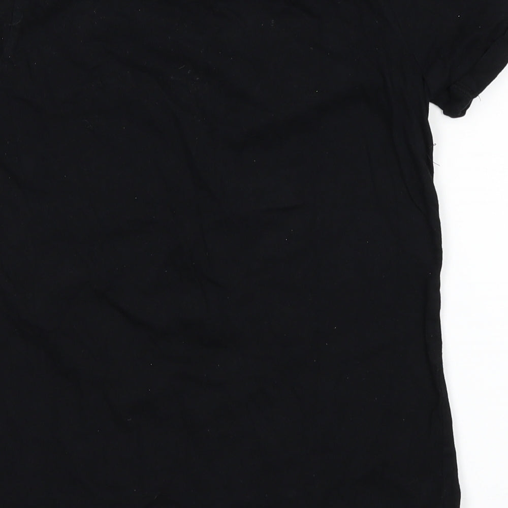 YD Girls Black   Basic T-Shirt Size 10-11 Years