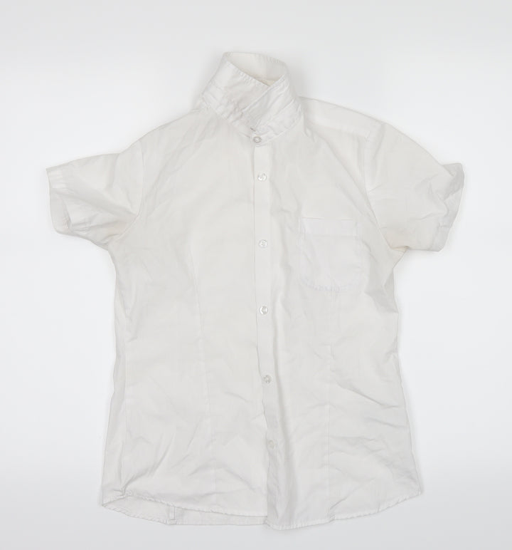 smart start Boys White   Basic Button-Up Size 11-12 Years