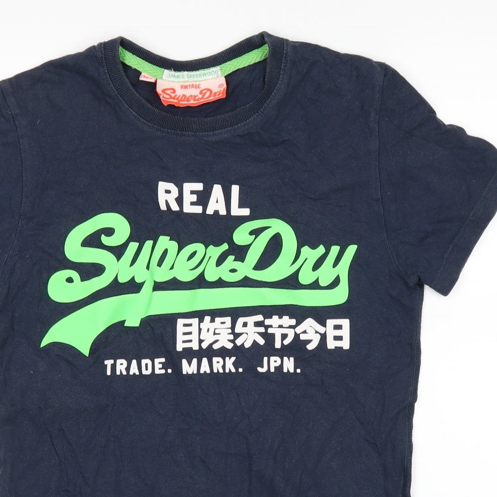 Superdry Mens Blue    T-Shirt Size XS