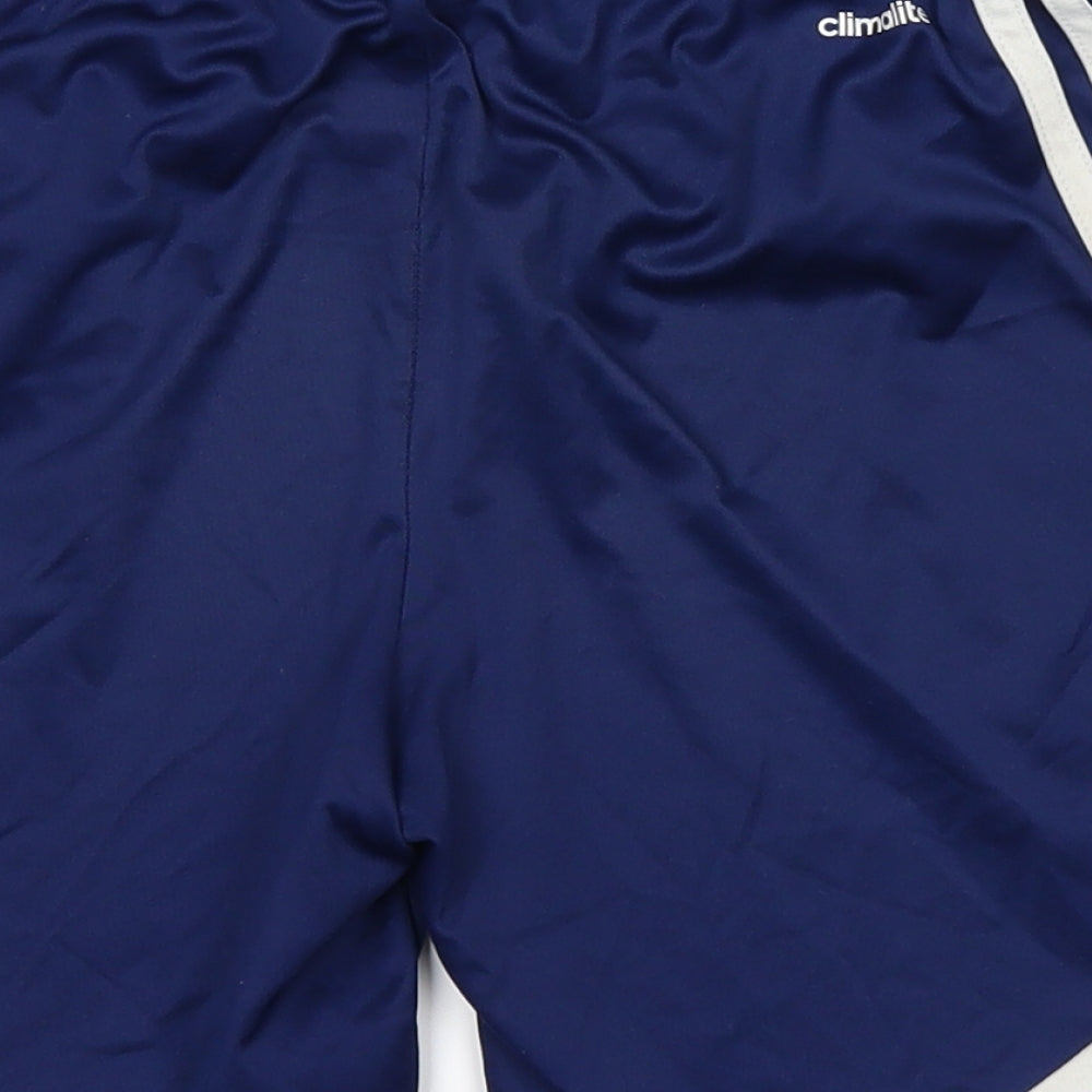 adidas Boys Blue   Sweat Shorts Size L
