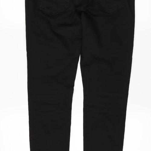 Voggo Womens Black  Denim Skinny Jeans Size 12 L25 in