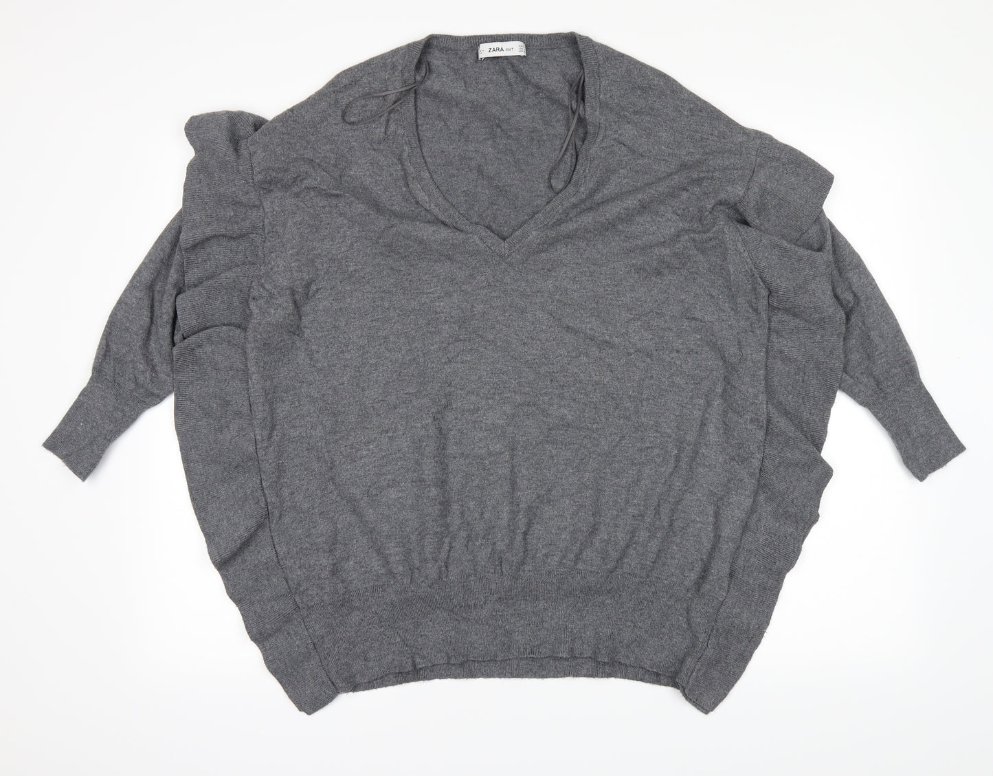 Zara Knit Womens Grey   Pullover Jumper Size S