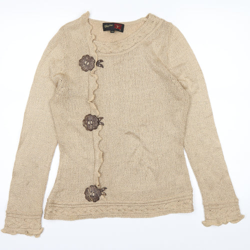 Stephen Womens Brown   Pullover Jumper Size S