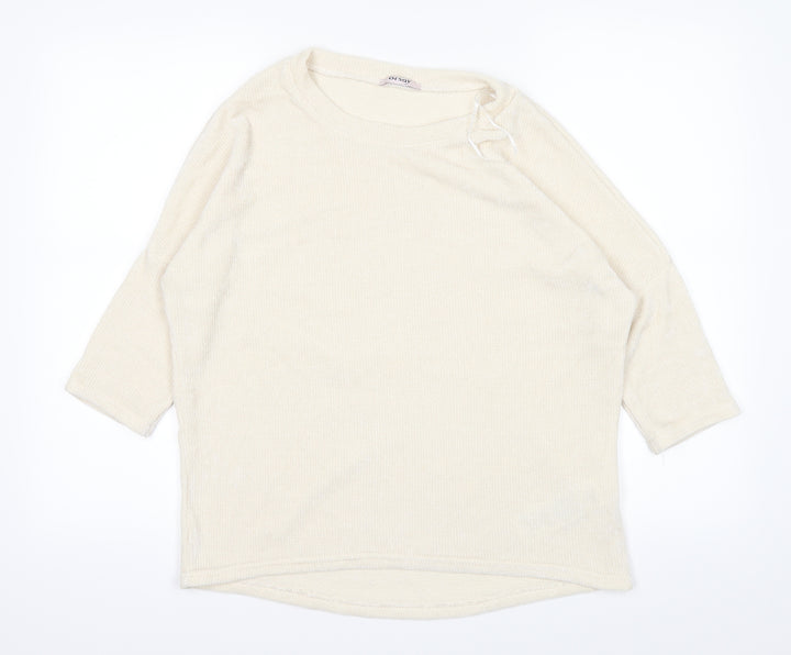 ORSAY Womens White Pullover Jumper Size M
