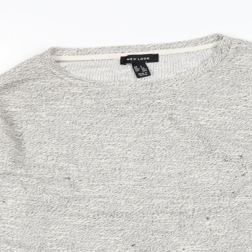 New Look Womens Grey   Basic T-Shirt Size S