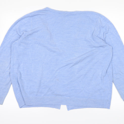 BHS Womens Blue   Cardigan Jumper Size 20
